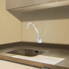 Torneira Bica Móvel Alta 1/4 De Volta - Parede - C40 Del Meta