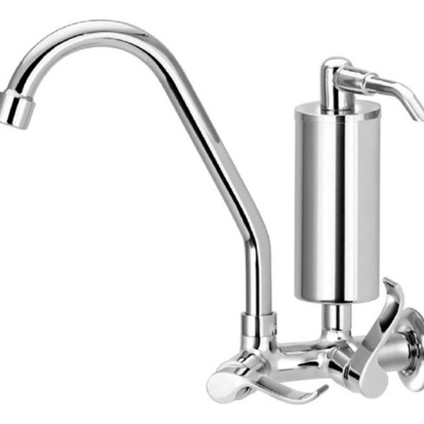 Torneira Bica Móvel Cozinha Parede Com Filtro Slim Metal 1/4