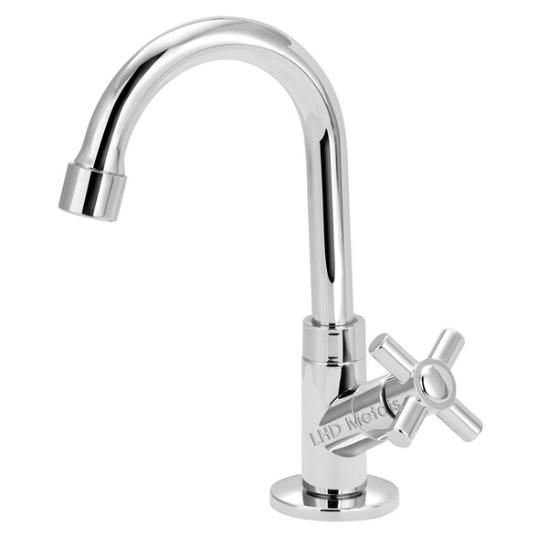 Torneira Bica Móvel Lavatório Abs Cromado Slim Mesa 1/4 V Pra