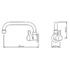 Torneira Bica "u" De Parede Para Cozinha 1156uj20 1/4 De Volt