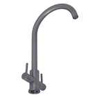 Torneira Bicomando Pia Cozinha Bica Média Cinza Matte 600 Debacco