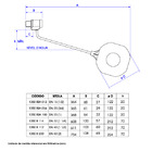 Torneira Bóia para Caixa D'Água Modelo  1350 BSA Haste Liga Cobre 1/2 Polegada Termoplástica Deca