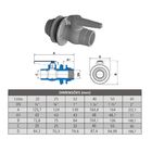 Torneira Boia 3/4" Caixa D'água Tigre Com Adaptador Registro