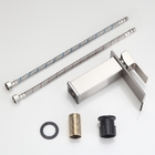 Torneira Cascata Baixa Misturador Monocomando Aço Escovado