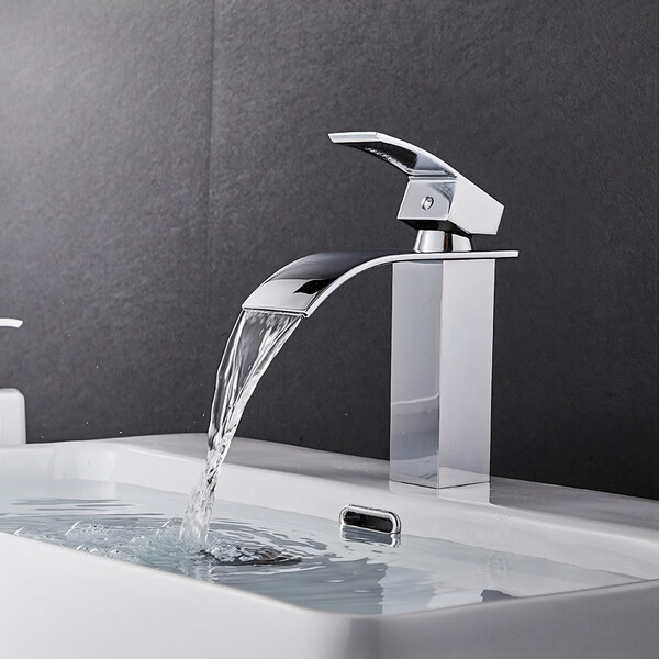 Torneira Cascata Banheiro Misturador Monocomando Luxo Baixa