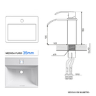 Torneira Cascata Banheiro Misturador Monocomando Luxo Baixa