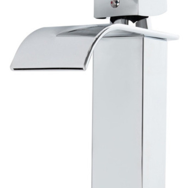 Torneira Cascata Monocomando Banheiro Bica Baixa Aço Inox