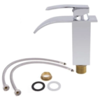 Torneira Cascata Monocomando Bica Alta Aço Inox