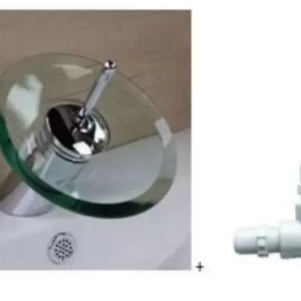 Torneira Cascata Monocomando Copa Baixa + Kit Água Fria