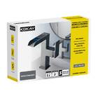 Torneira Cascata Monocomando Led Controle Temperatura Cinza