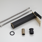 Torneira Cascata Preta Dourada Alta Misturador Monocomando