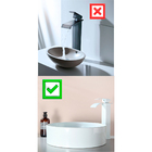 Torneira Cascata Preta Dourada Alta Misturador Monocomando