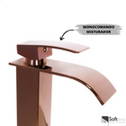 Torneira Cascata Slim Misturador Monocomando Alta Rose