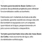 Torneira Celite Lavatorio Mesa Bica Alta Basic Cromada B5001c