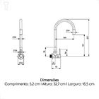 Torneira Celite Parede Colors Com Bica Flexivel Vermelha B500