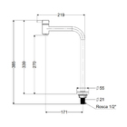 Torneira Censi 98004 90° De Bancada Black Fosco  Preto 98004-1