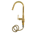 Torneira Chianti Cozinha Vintage Com Bico Extensor Dourado