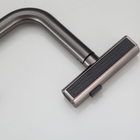 Torneira Cinza Metal Cozinha Moderna 3 Saídas Água Quente Fria