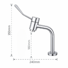 Torneira Clínica Fort Metais De Bancada Fixa Cuba Com Arejador