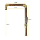 Torneira Cobre Rústica Antiga Cozinha Cuba Alavanca Gourmet