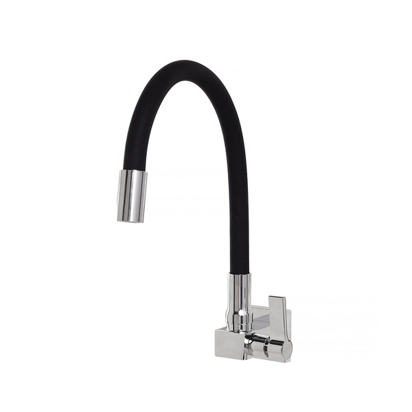 Torneira Color Preta Square Tubo Silicone Flexivel 4167 C70