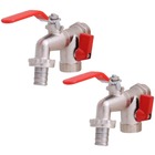 Torneira Com Duas Saídas Metal Para Jardim Quintal Tanque Com