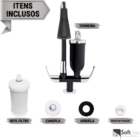 Torneira Com Filtro Bancada Gourmet Flexível Preta Cozinha Em