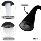 Torneira Com Filtro Bancada Gourmet Flexível Preta Cozinha Em