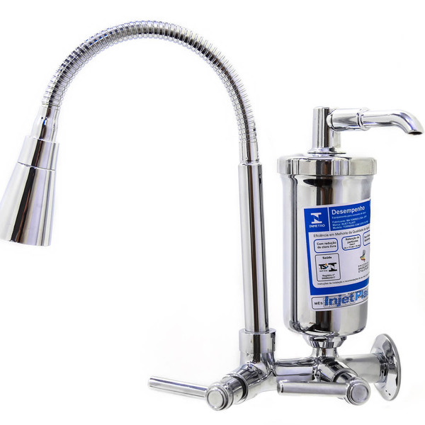 Torneira Com Filtro Cozinha Parede Gourmet Cônico