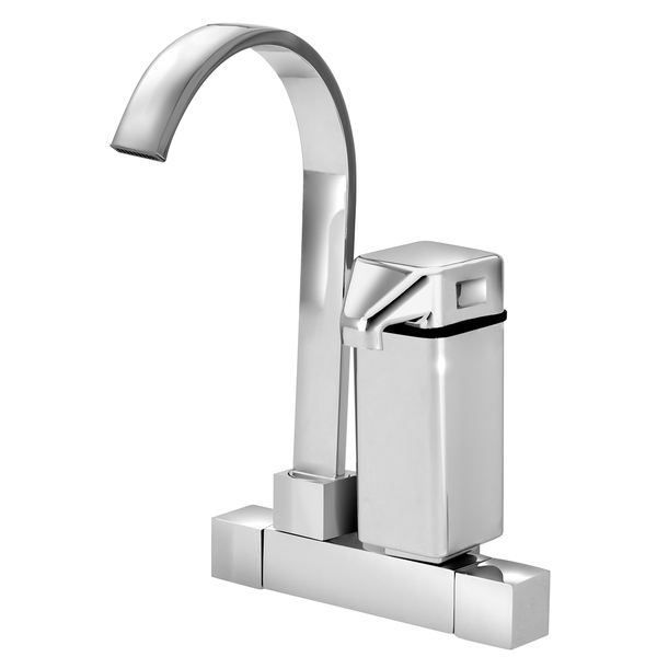 Torneira com Filtro de Parede para Cozinha com Bica Alta Cromada Square Stoc