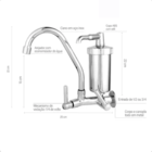 Torneira Com Filtro De Parede Cozinha Metal Cromado Bica Móve