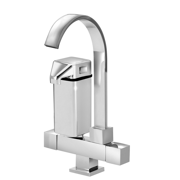 Torneira com Filtro de Pia para Cozinha com Bica Alta Cromada Square Stoc