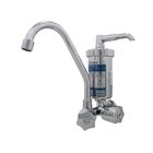 Torneira Com Filtro E Bica Móvel Metal Com Copo Abs Acabament