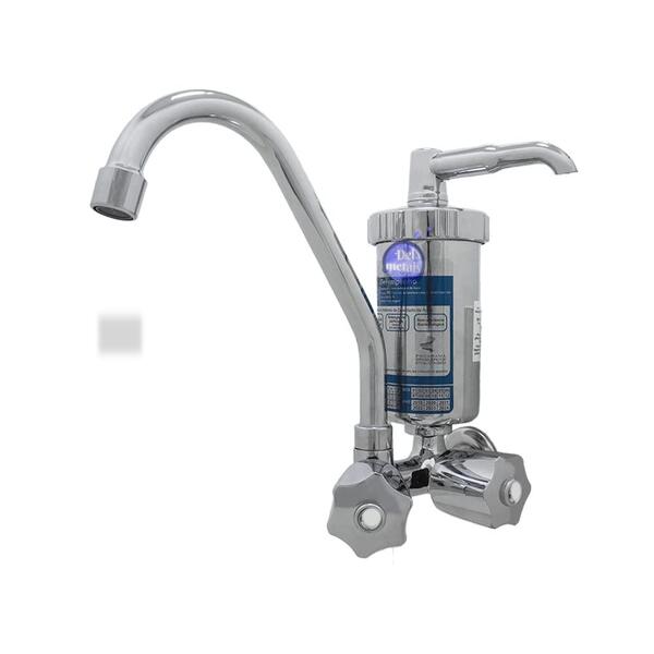 Torneira Com Filtro E Bica Móvel Metal Com Copo Abs Acabament