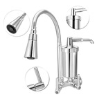 Torneira Com Filtro Gourmet Cozinha De Parede Tubo Cone 1/4v