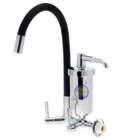 Torneira Com Filtro Gourmet Emborrachada Preta Parede Casagra