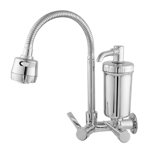 Torneira Com Filtro Gourmet Pia Cozinha De Parede Metal C-70