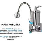 Torneira Com Filtro Gourmet Pia Cozinha De Parede Metal Inox