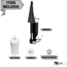 Torneira Com Filtro Parede Gourmet Flexível Preta Cozinha Em