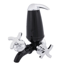 Torneira com Filtro para Parede de Cozinha Bica Fixa Preta Quadriseta Acquabios