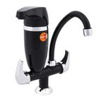 Torneira com Filtro para Pia de Cozinha Bica Alta Preta e Cromada Premium Equation