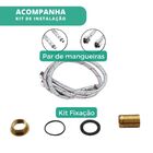 Torneira com Misturador e Monocomando de Bancada para Cozinha