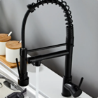 Torneira com Misturador monocomando gourmet cozinha mesa pret