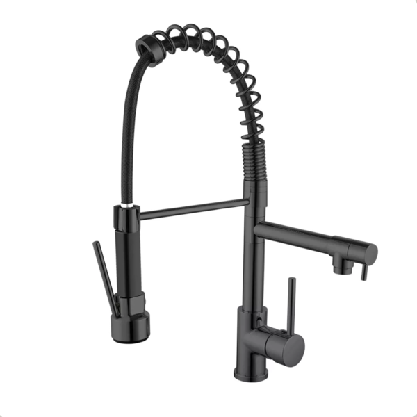 Torneira com Misturador monocomando gourmet cozinha mesa pret