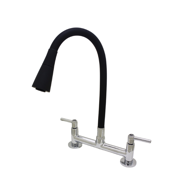 Torneira Conic Misturador Mesa Cozinha Preto Tubo Flexível 2