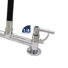 Torneira Conic Misturador Mesa Cozinha Preto Tubo Flexível 2