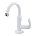 Torneira Convencional para Banheiro Mesa Bica Móvel Branca Cisne Fame