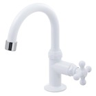 Torneira Convencional para Banheiro Mesa Bica Móvel Alta Branco Marujá 1130702 Viqua