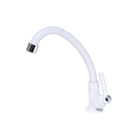 Torneira Cozinha Abs Branca Bica Móvel De Bancada