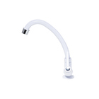 Torneira Cozinha Abs Branca Bica Móvel De Bancada